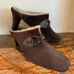 Aerosoles Cinchshearly Women's Brown Suede pumps/mules/boots - Size 10